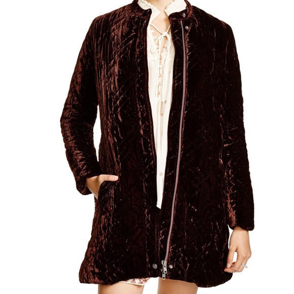 Free People Jackets & Blazers - Free people quilted velvet coat